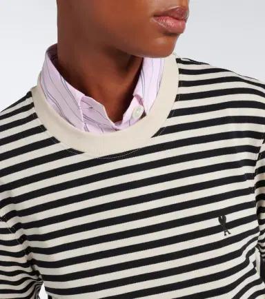 AMI PARIS Ami de Coeur striped cotton T-shirt | Thumbnail 6