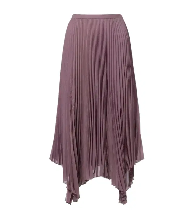 Valentino Asymmetric plissé georgette midi skirt