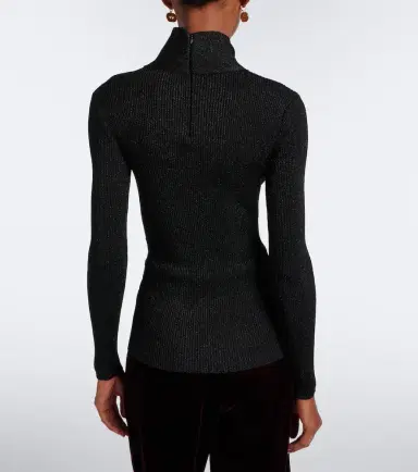 Valentino Cut-out lamé sweater | Thumbnail 3 Valentino Cut-out lamé sweater | Thumbnail 3