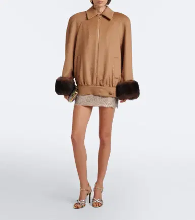 Valentino Camel blouson jacket | Thumbnail 2