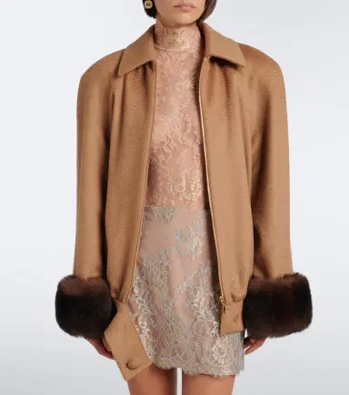 Valentino Camel blouson jacket | Thumbnail 4