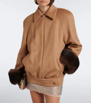 Valentino Camel blouson jacket | Thumbnail 6