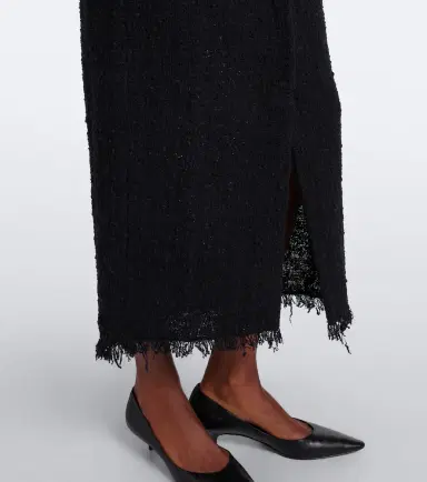 The Row Lana cotton-blend tweed midi dress | Thumbnail 3