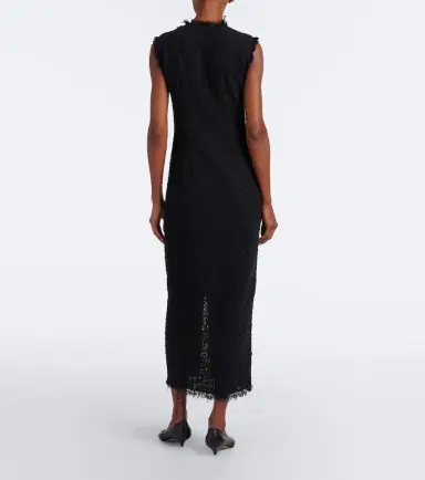 The Row Lana cotton-blend tweed midi dress | Thumbnail 5