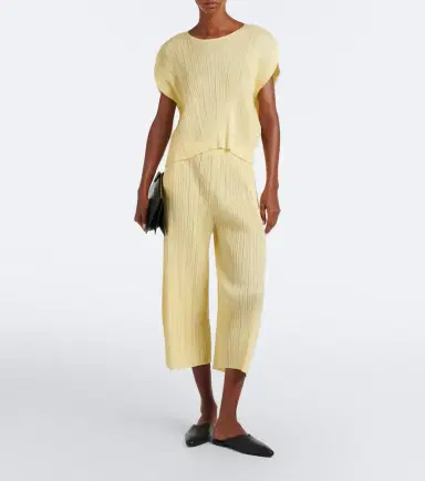 Pleats Please Issey Miyake Monthly Colors: July pleated wide-leg pants | Thumbnail 2