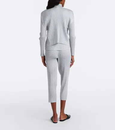 Pleats Please Issey Miyake Basics cropped pleated slim pants | Thumbnail 2 Pleats Please Issey Miyake Basics cropped pleated slim pants | Thumbnail 2