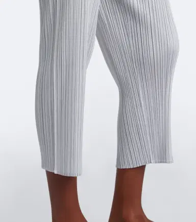 Pleats Please Issey Miyake Basics cropped pleated slim pants | Thumbnail 3 Pleats Please Issey Miyake Basics cropped pleated slim pants | Thumbnail 3