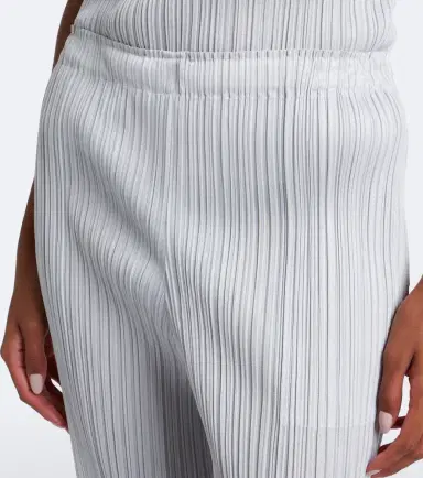 Pleats Please Issey Miyake Basics cropped pleated slim pants | Thumbnail 4 Pleats Please Issey Miyake Basics cropped pleated slim pants | Thumbnail 4