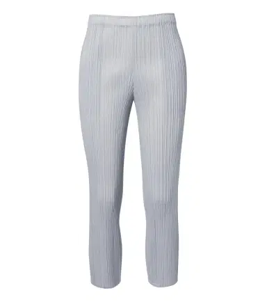 Pleats Please Issey Miyake Basics cropped pleated slim pants | Thumbnail 1 Pleats Please Issey Miyake Basics cropped pleated slim pants | Thumbnail 1