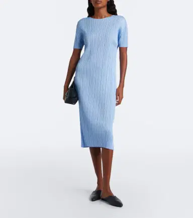 Pleats Please Issey Miyake Monthly Colors: August pleated midi dress | Thumbnail 4