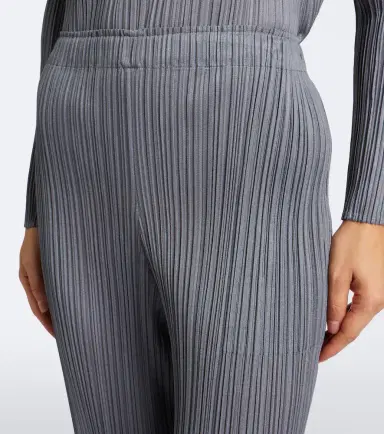 Pleats Please Issey Miyake Basics cropped pleated slim pants | Thumbnail 2