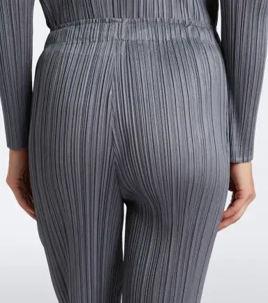 Pleats Please Issey Miyake Basics cropped pleated slim pants | Thumbnail 5
