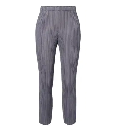 Pleats Please Issey Miyake Basics cropped pleated slim pants | Thumbnail 1