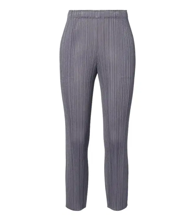 Pleats Please Issey Miyake Basics cropped pleated slim pants
