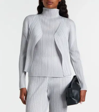 Pleats Please Issey Miyake Basics pleated cardigan | Thumbnail 2