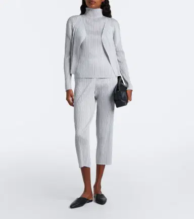 Pleats Please Issey Miyake Basics pleated cardigan | Thumbnail 6