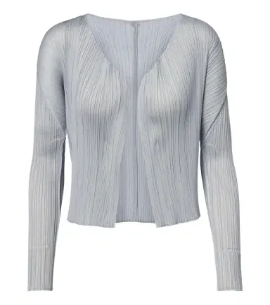 Pleats Please Issey Miyake Basics pleated cardigan | Thumbnail 1