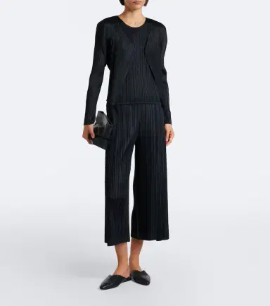 Pleats Please Issey Miyake Basics pleated cardigan | Thumbnail 2