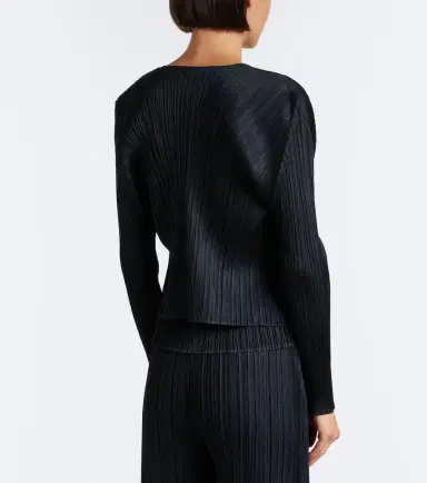 Pleats Please Issey Miyake Basics pleated cardigan | Thumbnail 4
