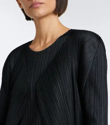 Pleats Please Issey Miyake Basics pleated cardigan | Thumbnail 6