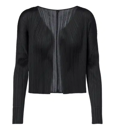 Pleats Please Issey Miyake Basics pleated cardigan | Thumbnail 1