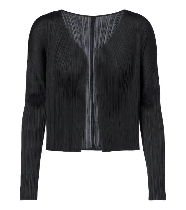 Pleats Please Issey Miyake Basics pleated cardigan