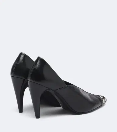 Isabel Marant Luza calf hair-trimmed snake-effect leather pumps | Thumbnail 2 Isabel Marant Luza calf hair-trimmed snake-effect leather pumps | Thumbnail 2