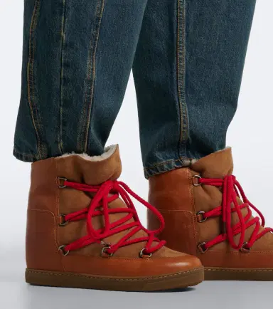 Isabel Marant Nowles shearling-lined leather snow boots | Thumbnail 6 Isabel Marant Nowles shearling-lined leather snow boots | Thumbnail 6