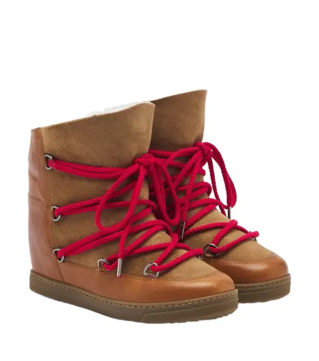 Isabel Marant Nowles shearling-lined leather snow boots