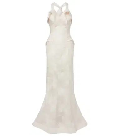 Alexander McQueen Sheer silk lace gown | Thumbnail 1 Alexander McQueen Sheer silk lace gown | Thumbnail 1