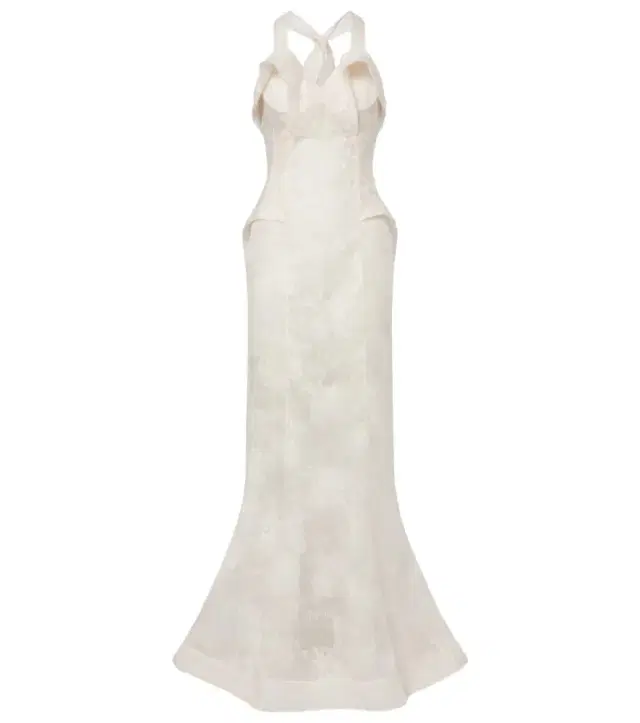 Alexander McQueen Sheer silk lace gown
