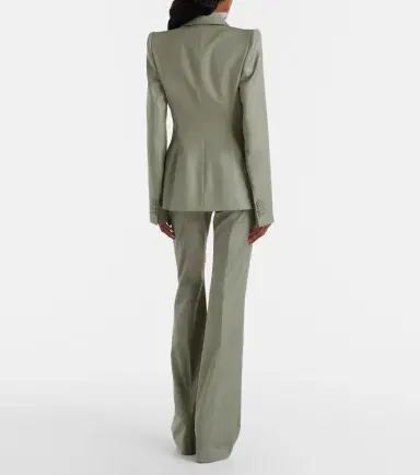 Alexander McQueen Wool flared pants | Thumbnail 3