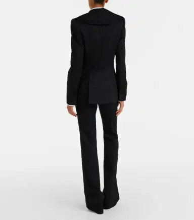 Alexander McQueen Wool flared pants | Thumbnail 4