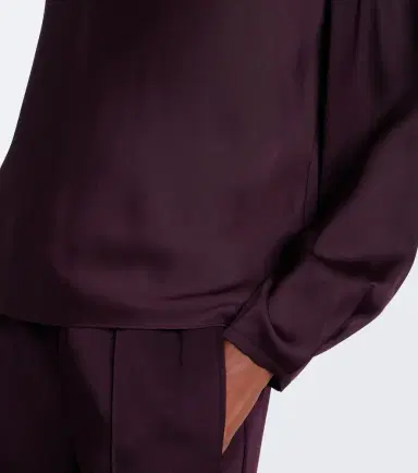 Vince Draped silk-blend top | Thumbnail 3