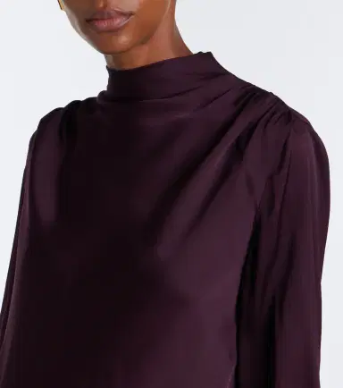 Vince Draped silk-blend top | Thumbnail 6