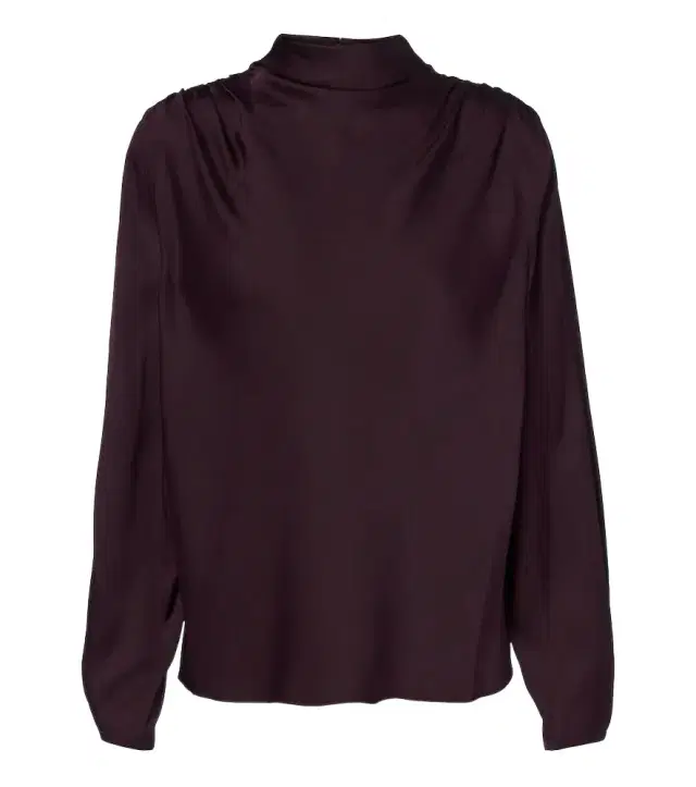 Vince Draped silk-blend top