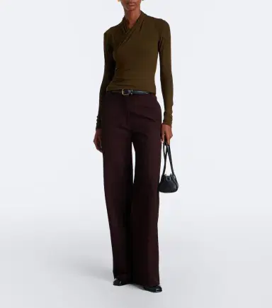 Vince Fixed jersey wrap top | Thumbnail 4