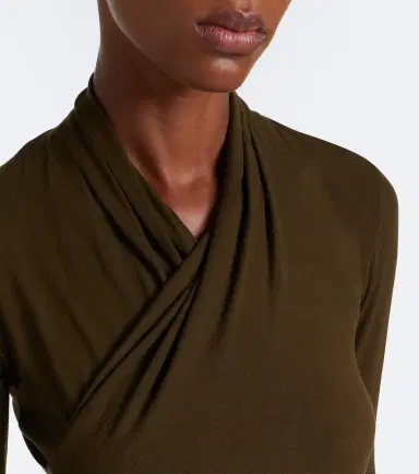 Vince Fixed jersey wrap top | Thumbnail 6