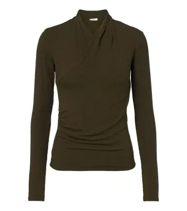 Vince Fixed jersey wrap top | Thumbnail 1