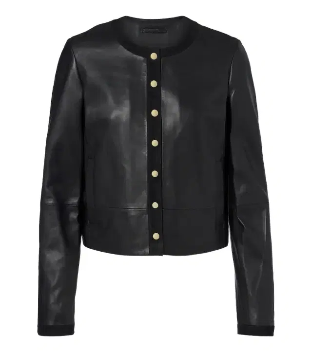 Vince Suede-trimmed leather jacket