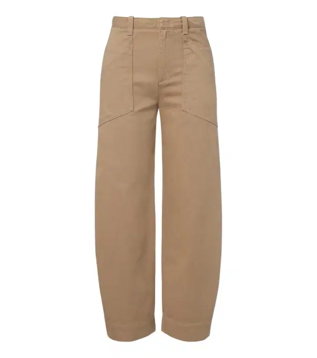 Vince Cropped cotton twill barrel-leg pants
