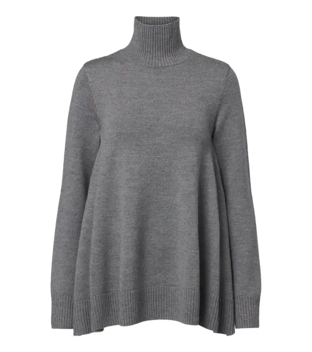 TOTEME Flared wool turtleneck sweater