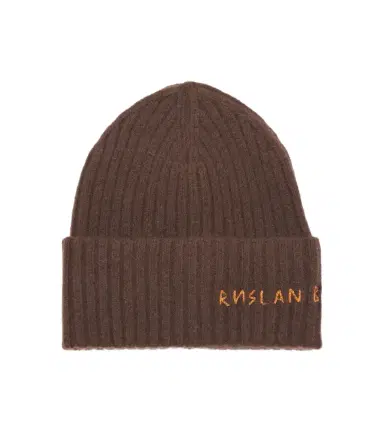 Ruslan Baginskiy Logo ribbed-knit cashmere beanie | Thumbnail 1