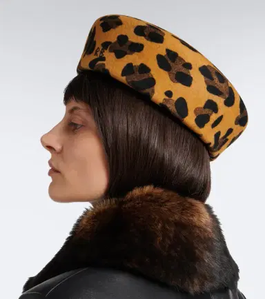 Ruslan Baginskiy Logo wool leopard-print hat | Thumbnail 5