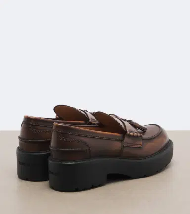 Miu Miu Leather platform loafers | Thumbnail 3