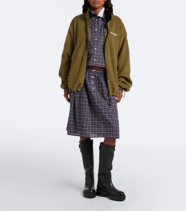 Miu Miu Leather knee-high boots | Thumbnail 5