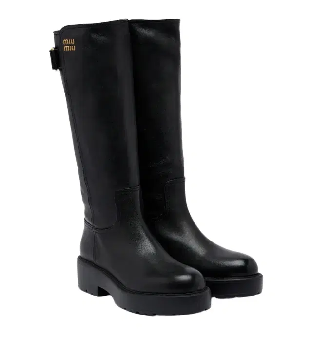 Miu Miu Leather knee-high boots