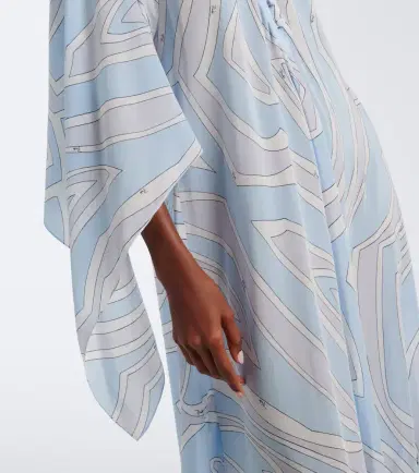 PUCCI Labirinto silk crêpe de chine kaftan | Thumbnail 2