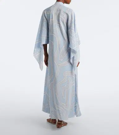PUCCI Labirinto silk crêpe de chine kaftan | Thumbnail 3