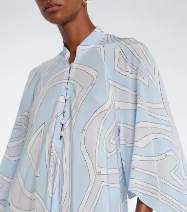 PUCCI Labirinto silk crêpe de chine kaftan | Thumbnail 4